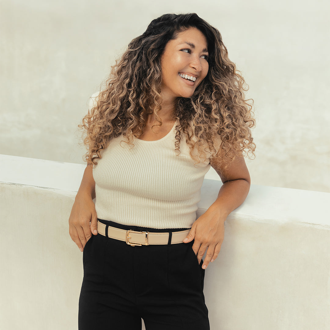 Classic Belt - Beige (vegan)