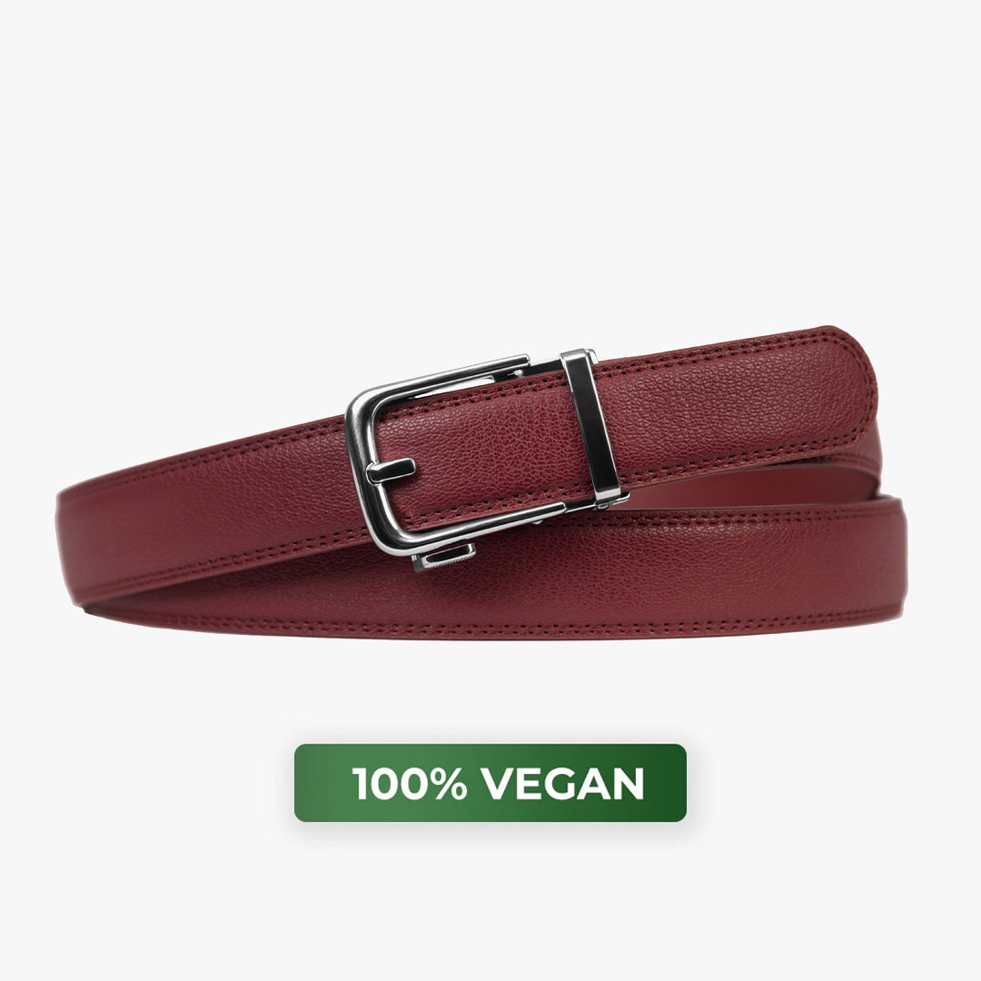 Classic Belt – Bordeaux (vegan)