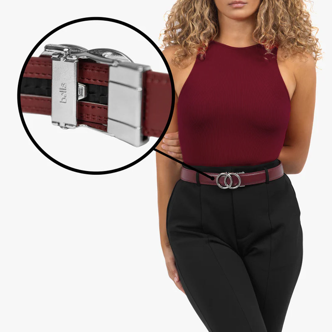 Modern Belt - Bordeaux (vegan)