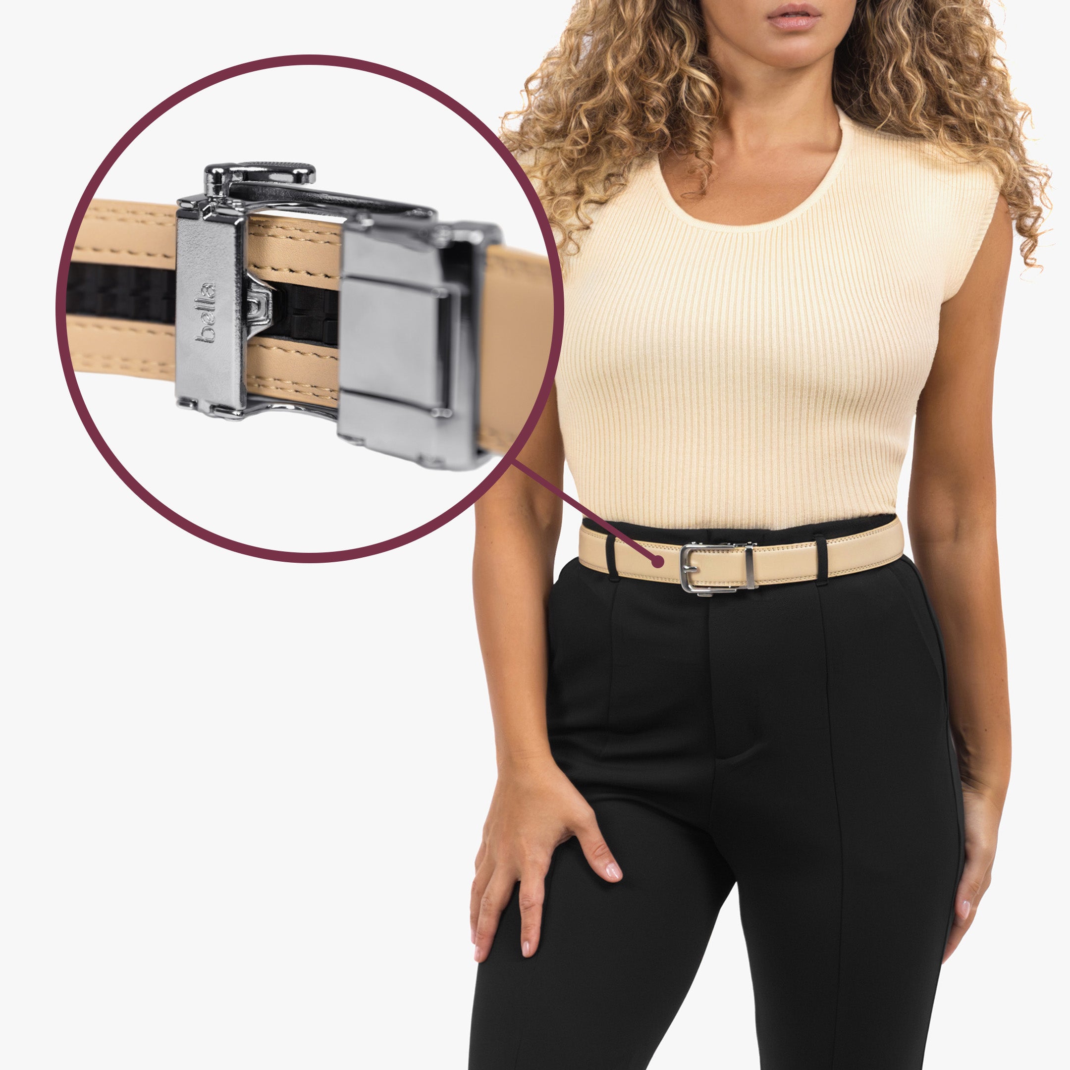 Classic Belt - Beige (vegan)