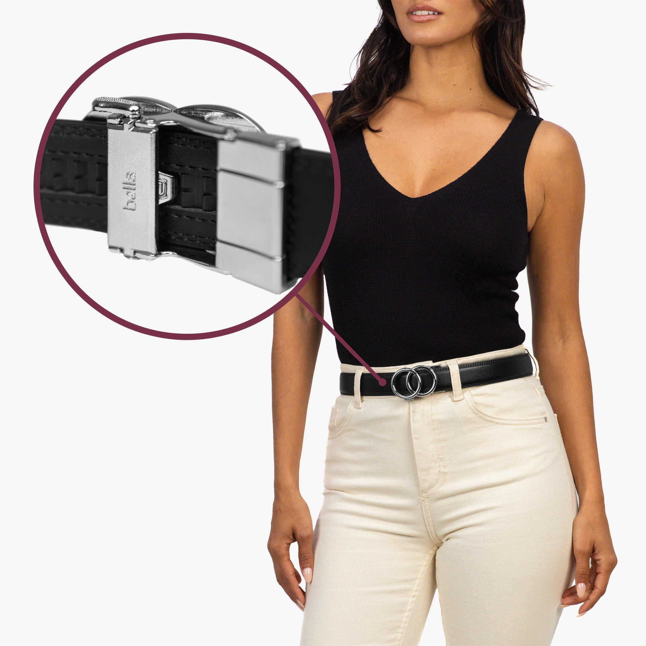 Modern Belt - Schwarz (vegan)